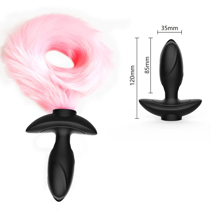 Vibrating Plug Wagging Tail Couples Fun