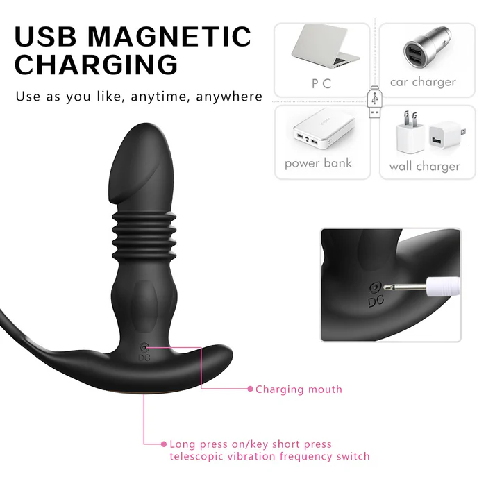 Anal Plug Prostate Massager Vibrating Ring