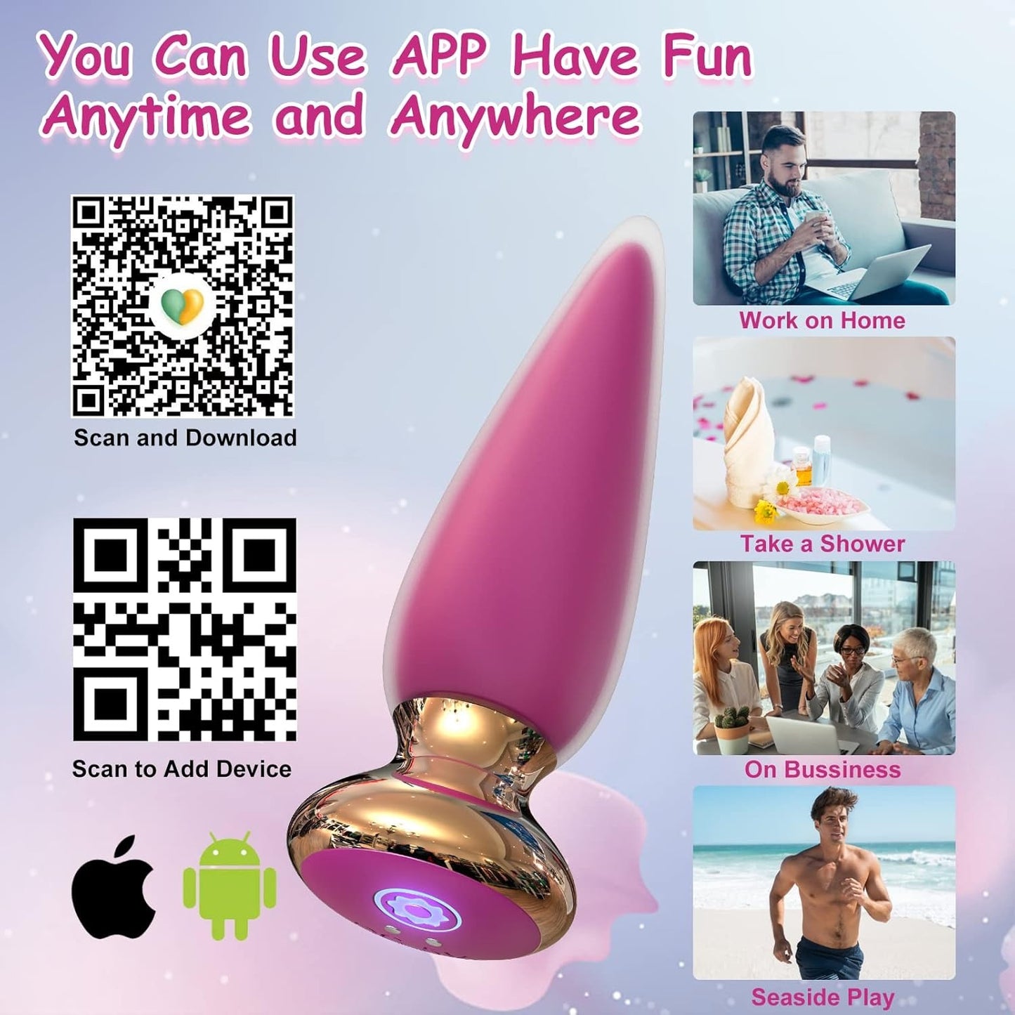 Anal Butt Vibrator App & Remote Control