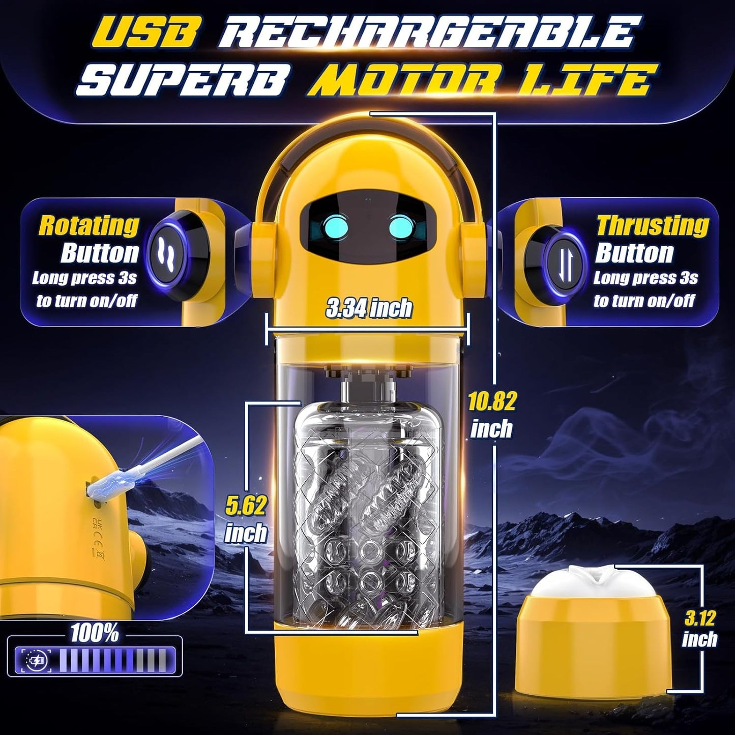 Automatic Male Masturbator Thrusting & Rotation