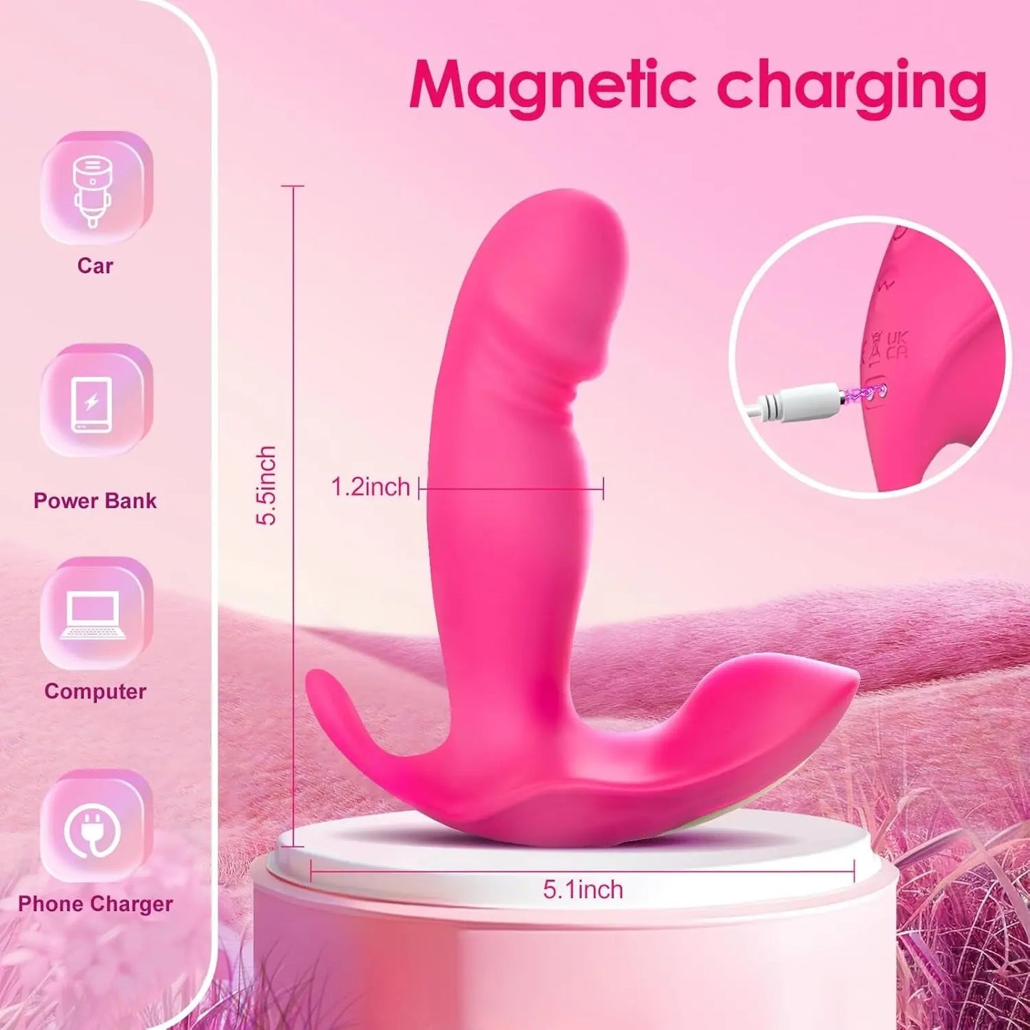 G Spot Dildo App Remote Control Vibrators - Lesme Vibe