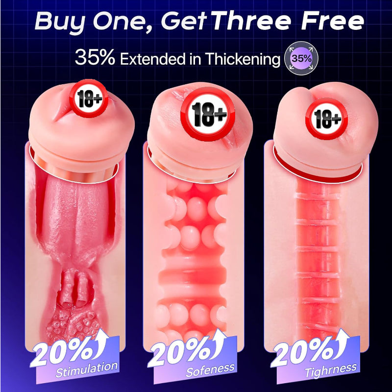 3 Sleeves Sets Pocket Pussy - Lesme Vibe