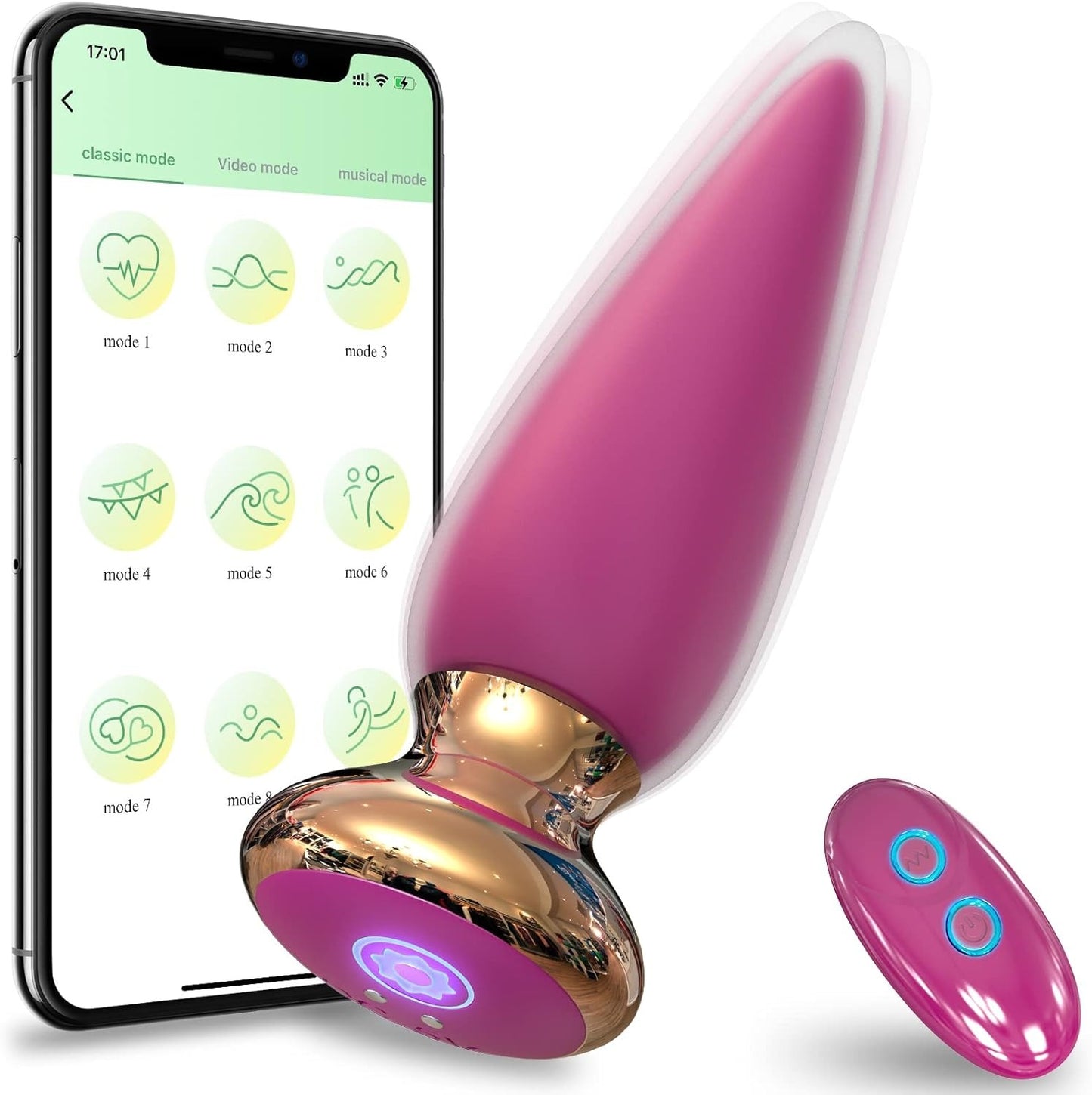 Anal Butt Vibrator App & Remote Control