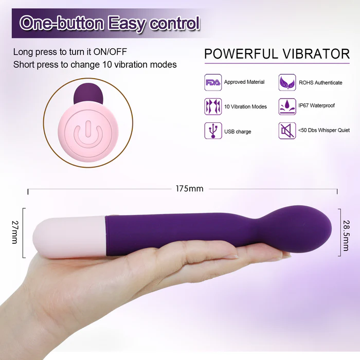Compact Vibrating Stick Beginner Toy