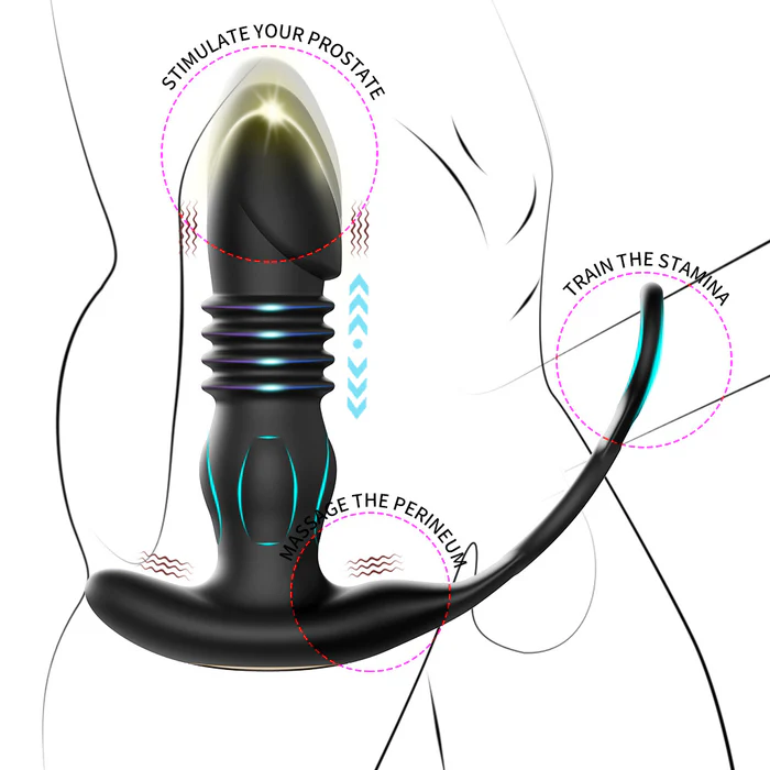 Anal Plug Prostate Massager Vibrating Ring