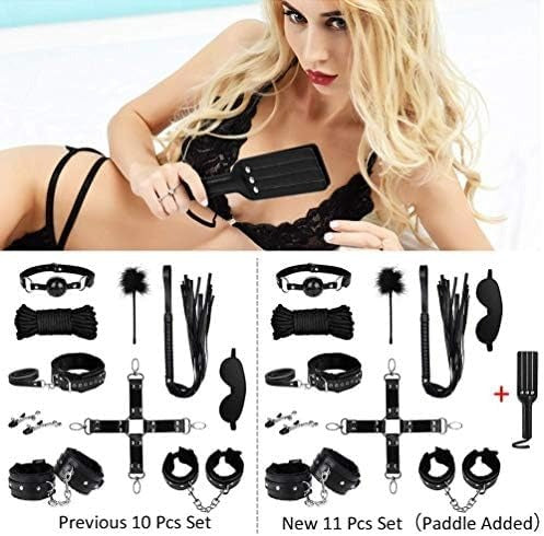 11 Pcs BDSM Leather Bondage Sets