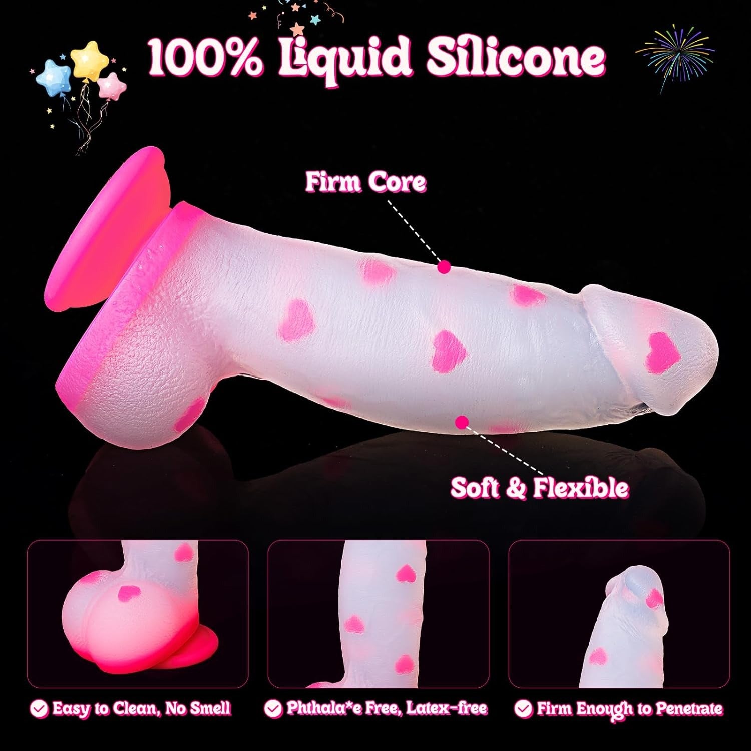 8" Strap on Dildo - Lesme Vibe