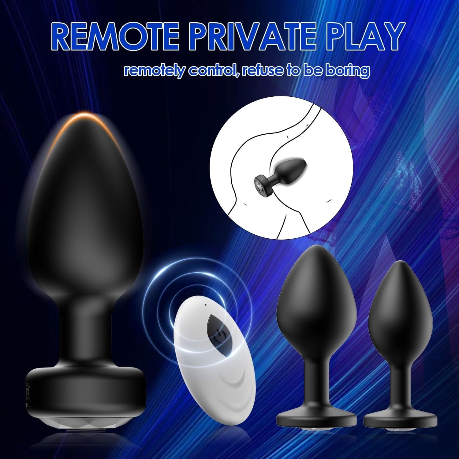 3Pcs Set Anal Plug Vibrator - Lesme Vibe