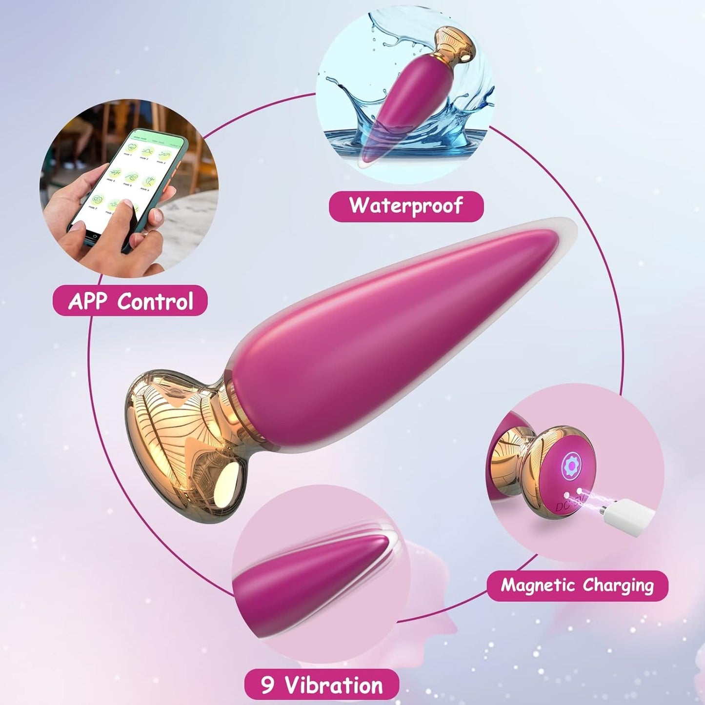 Anal Butt Vibrator App & Remote Control