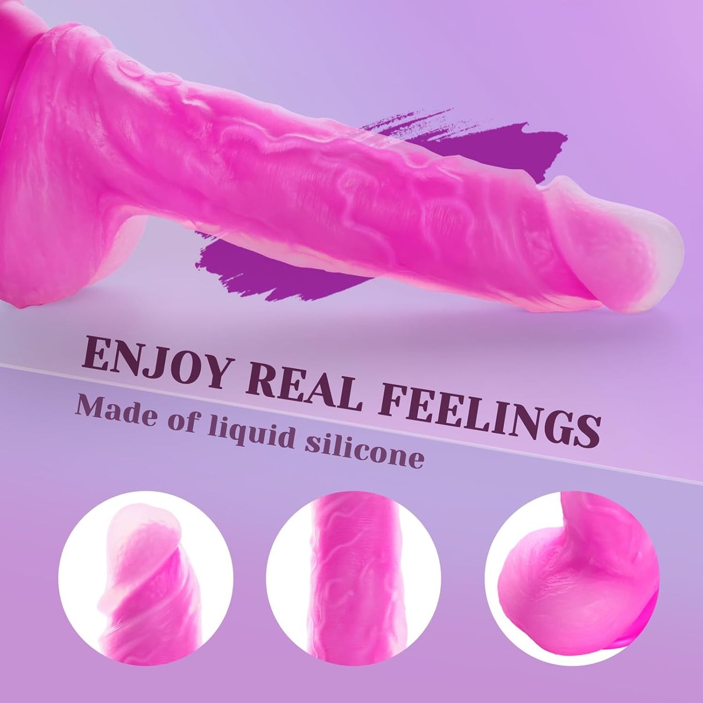Thrusting & Vibrating Silicone Dildo - Lesme Vibe