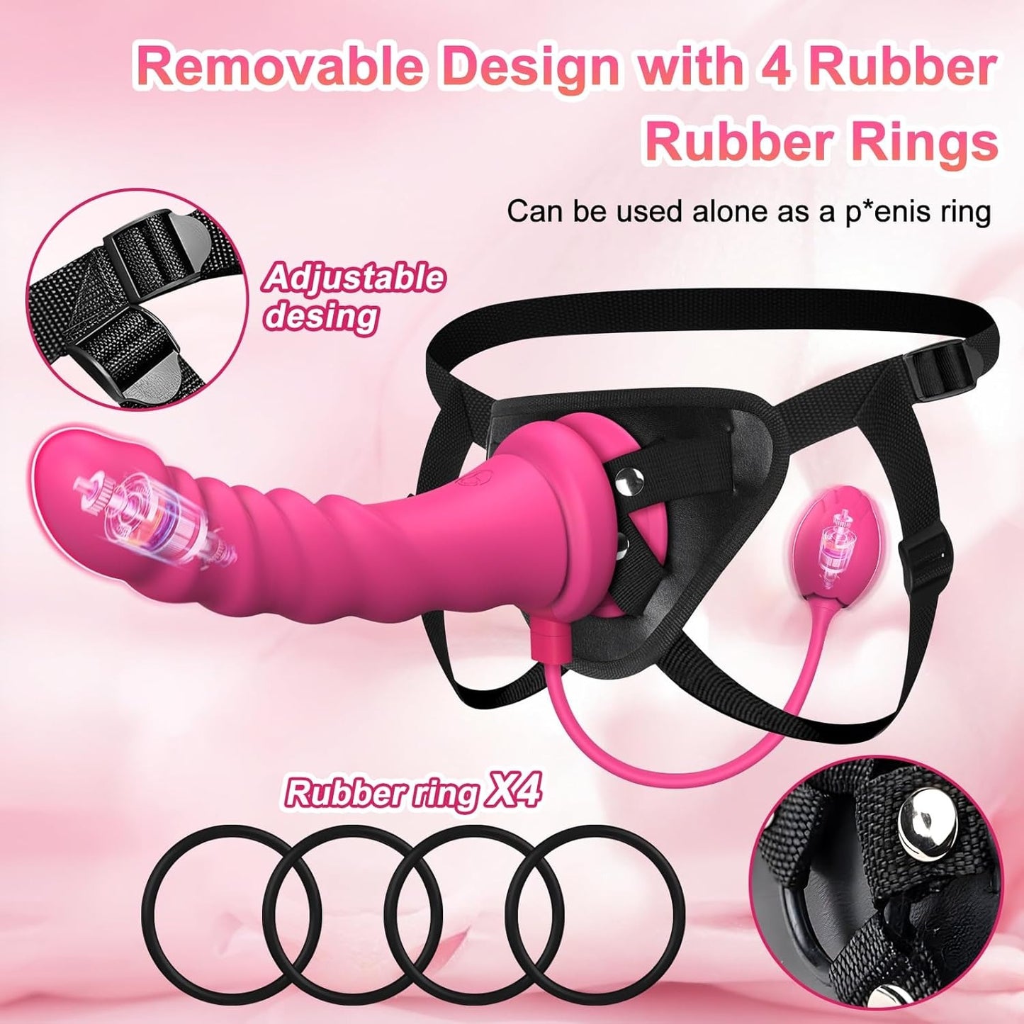 Strap On Dildo Vibrator - Lesme Vibe