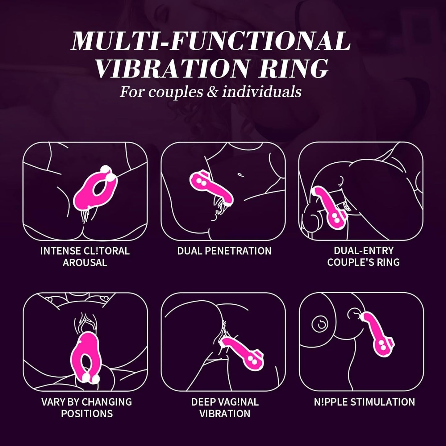 Vibrating Penis Ring Clitoral Stimulaor - Lesme Vibe