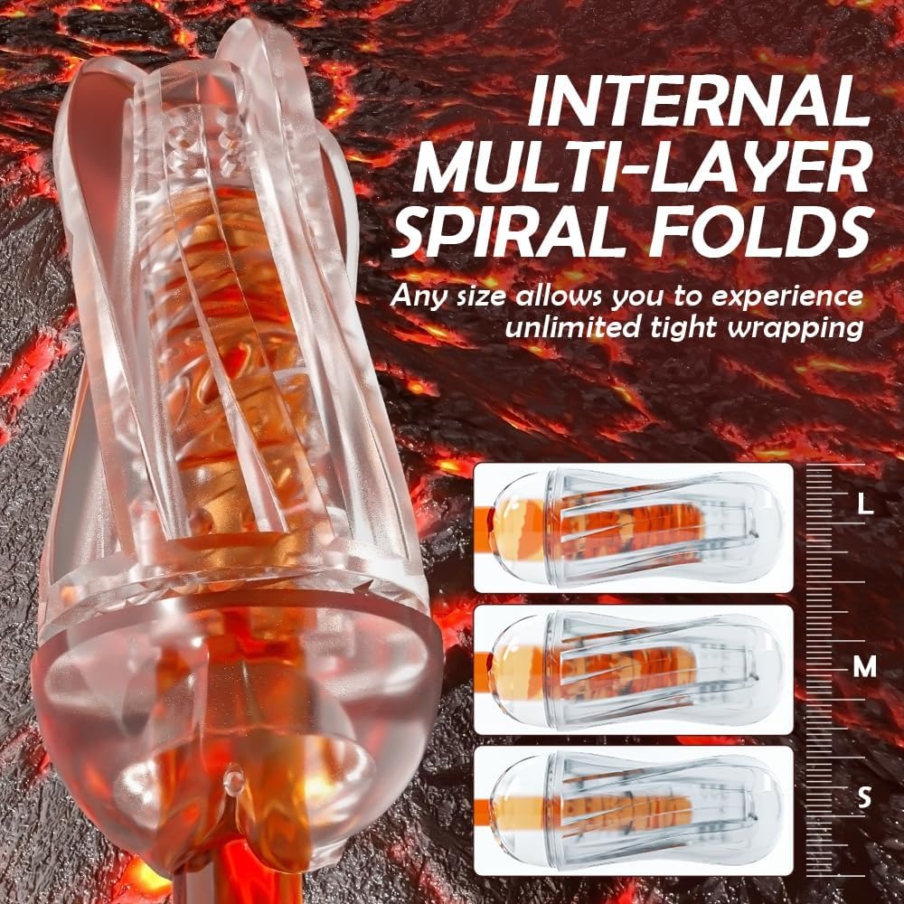 7.5“ Transparent Manual Sucking Pocket Pussy