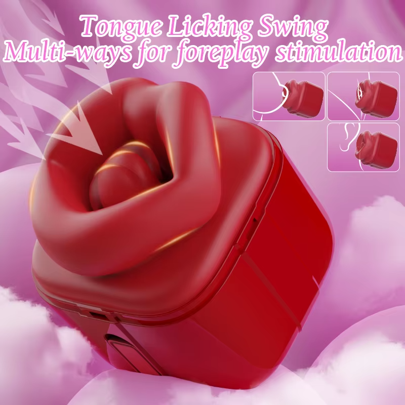 Tongue Licking Sucking Nipple Stimulation Vibrator