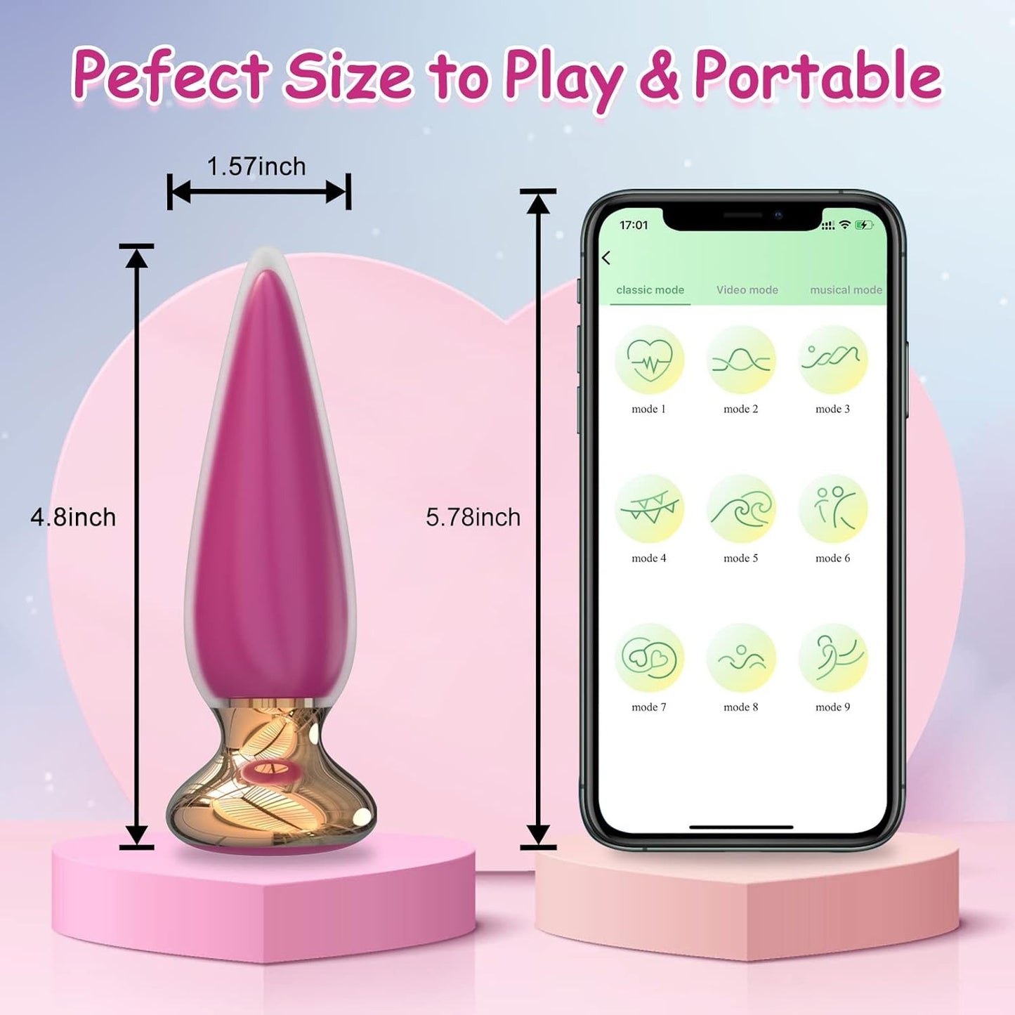 Anal Butt Vibrator App & Remote Control