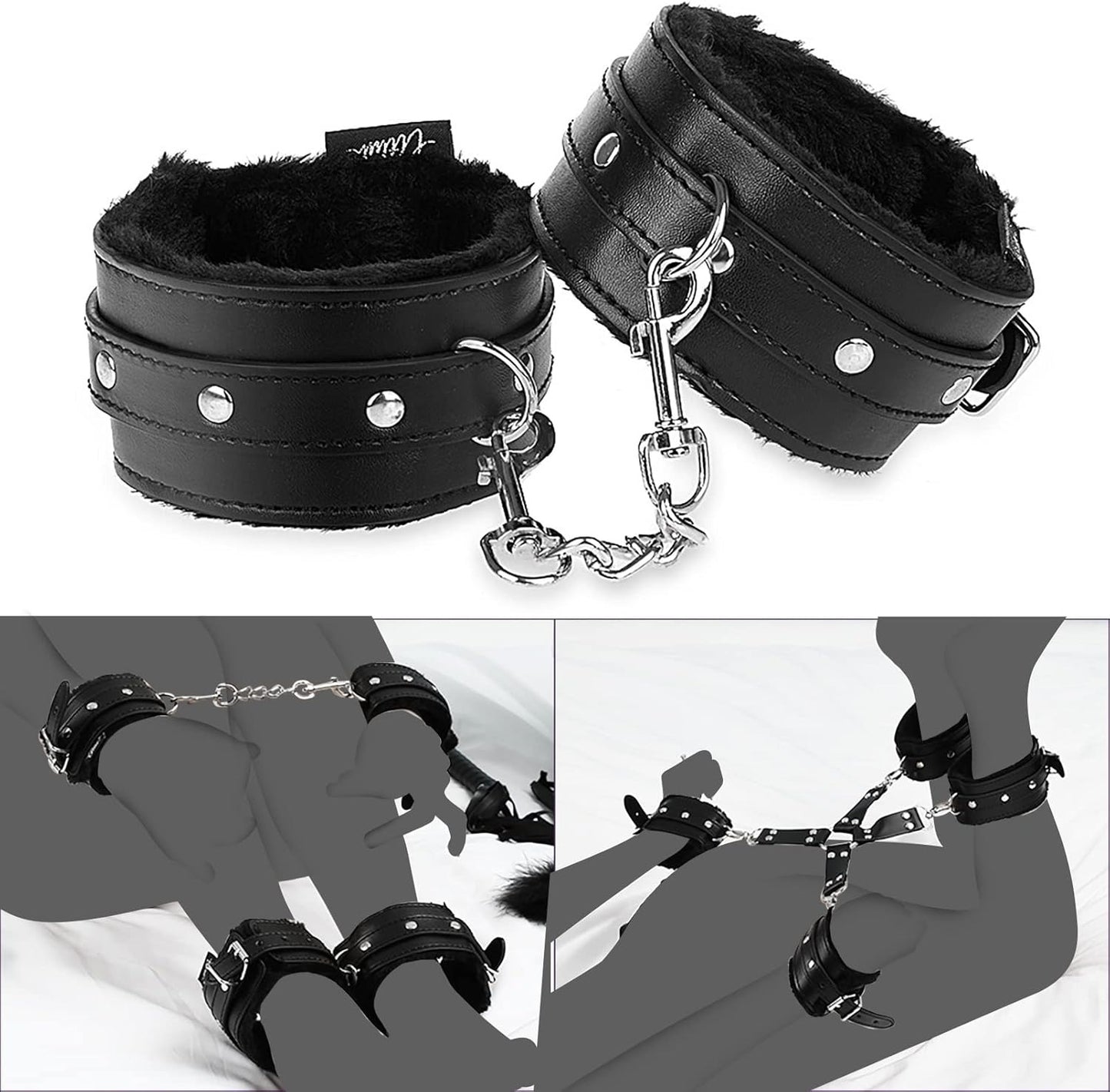11 Pcs BDSM Leather Bondage Sets