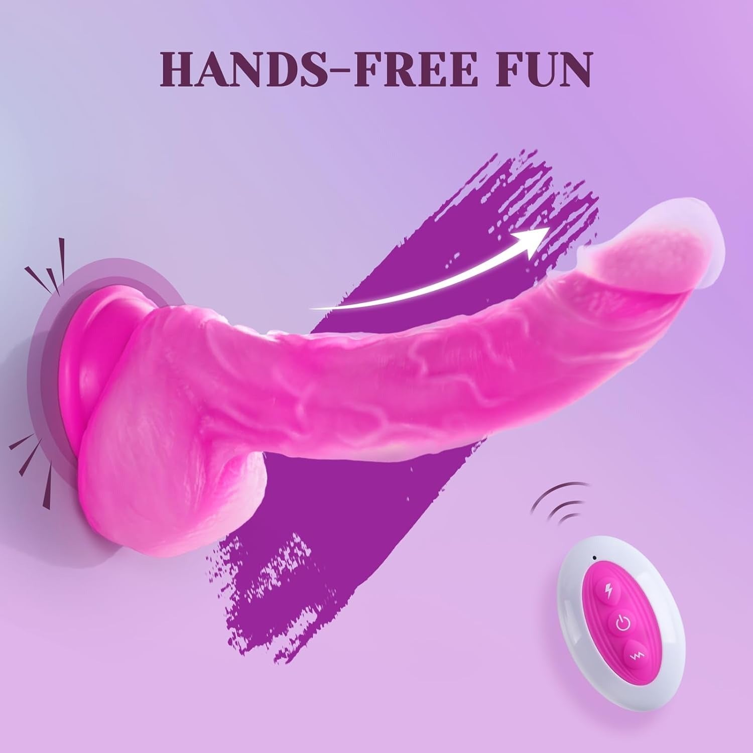 Thrusting & Vibrating Silicone Dildo - Lesme Vibe