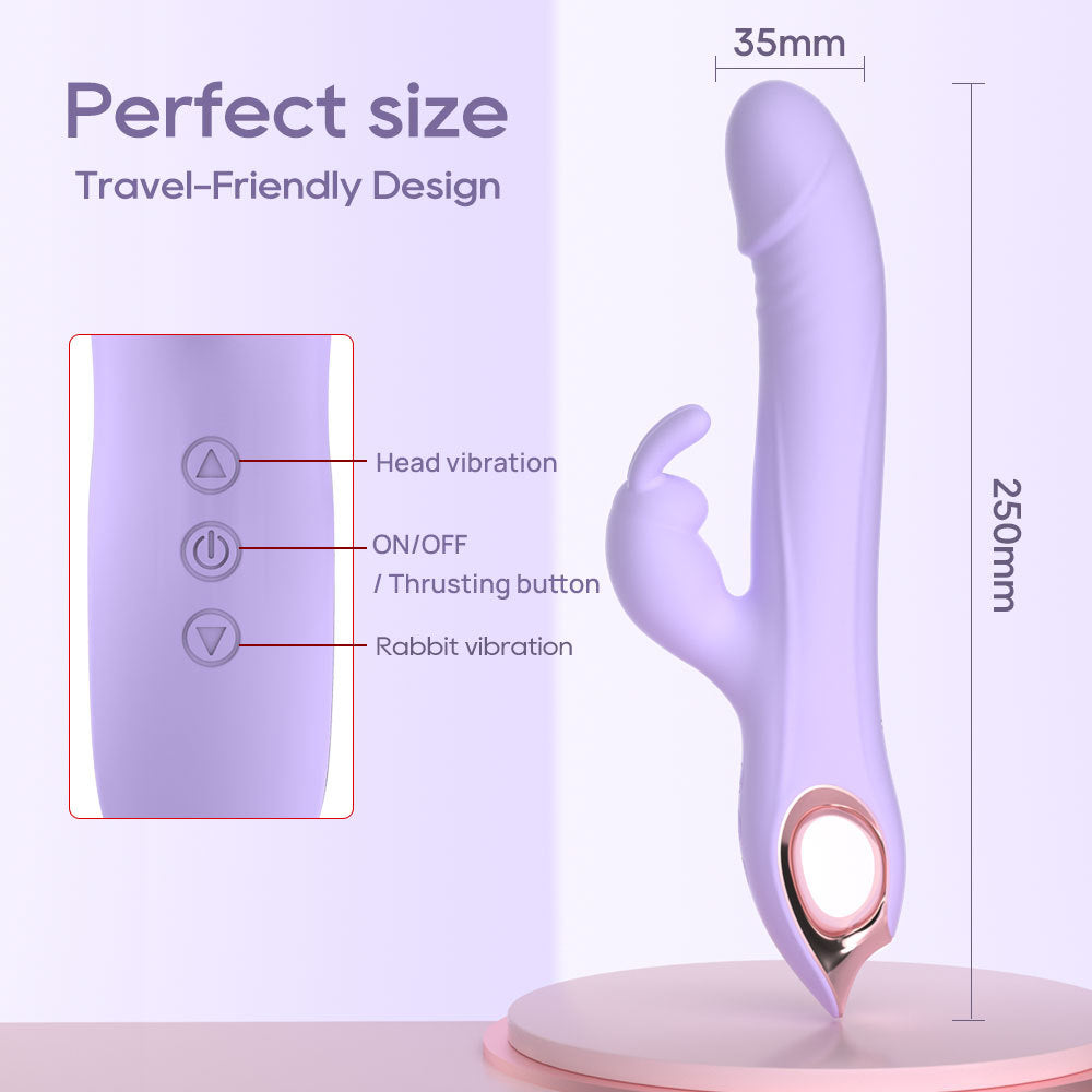 Rabbit Vibrator G-Spot and Clitoris Stimulation - Lesme Vibe