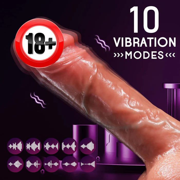 8” Thrust Vibrating Toy for Adult Women