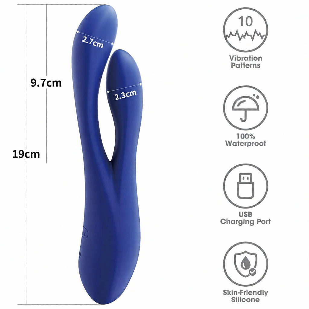 Rabbit Vibrator G-Spot and Clitoris Stimulation - Lesme Vibe