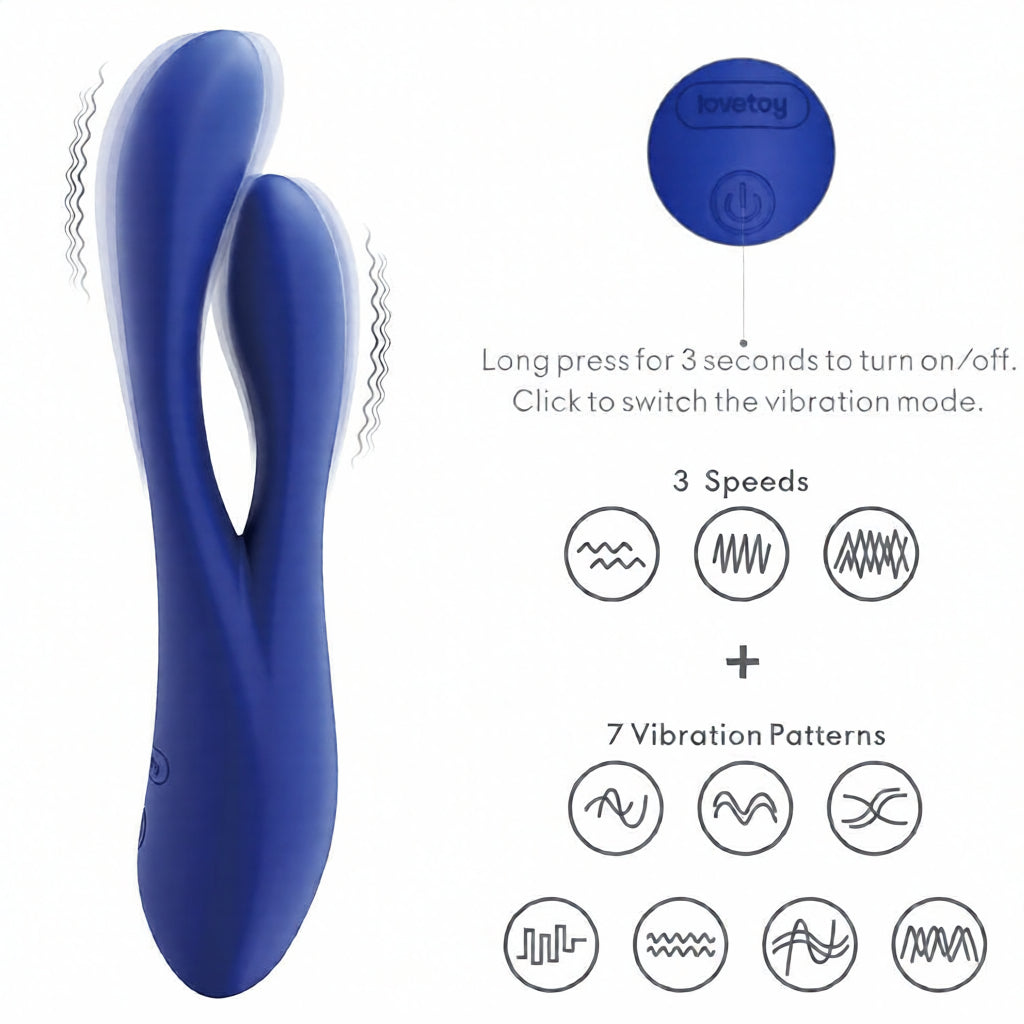 Rabbit Vibrator G-Spot and Clitoris Stimulation - Lesme Vibe