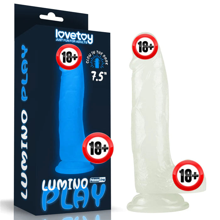 7.5inch Luminous Transparent Toy Powerful Suction