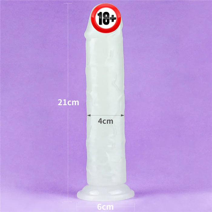 7.5inch Luminous Transparent Toy Powerful Suction