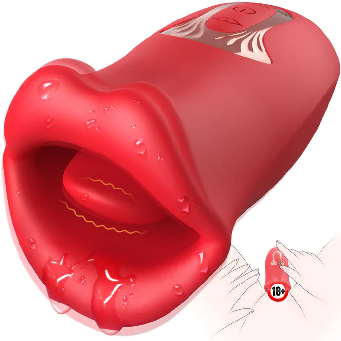 Tongue Licking Toy Multi-frequency Vibrating Mouth