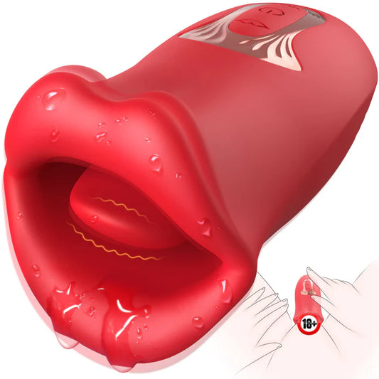 Tongue Licking Toy Multi-frequency Vibrating Mouth